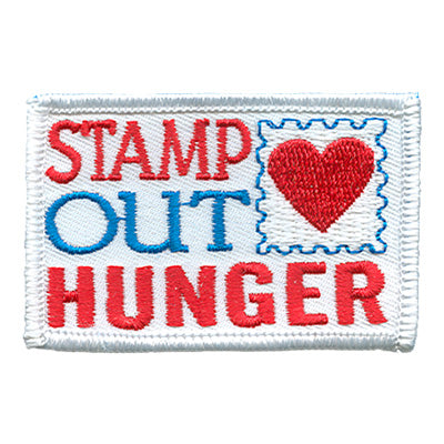 12 Pieces-Stamp Out Hunger Patch-Free shipping
