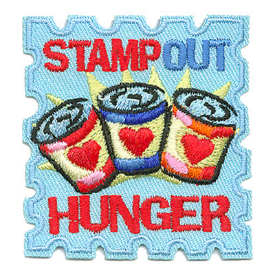 12 Pieces-Stamp Out Hunger Patch-Free shipping