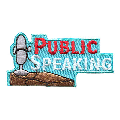 12 Pieces-Public Speaking Patch-Free shipping