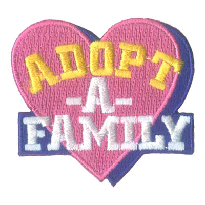 12 Pieces-Adopt-A-Family Patch-Free shipping