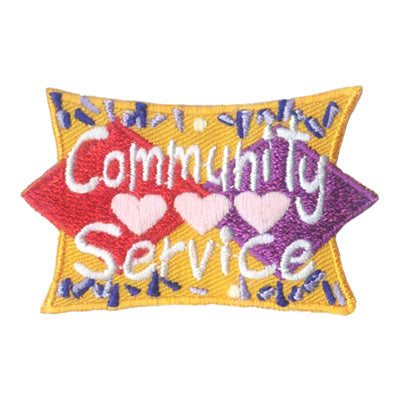 12 Pieces-Community Service Patch-Free shipping