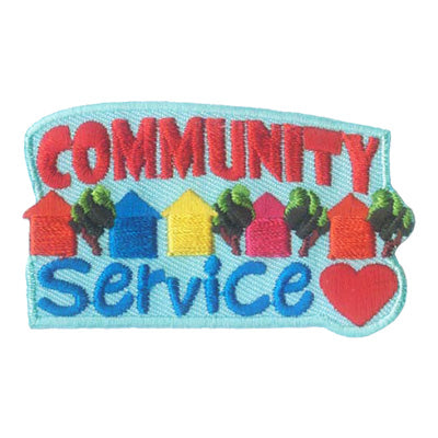 12 Pieces-Community Service Patch-Free shipping