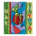 12 Pieces-May Birthday Patch-Free shipping