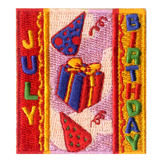 12 Pieces Scout fun patch - July Birthday Patch