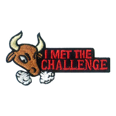 12 Pieces-I Met The Challenge Patch-Free shipping