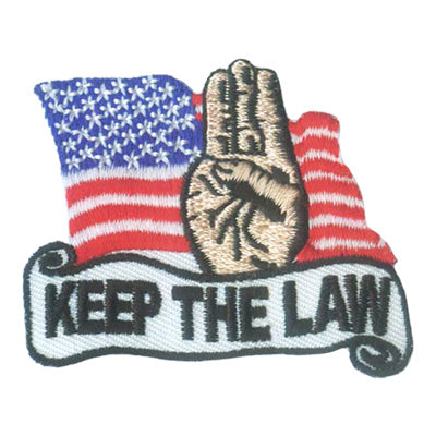 12 Pieces-Keep The Law Patch-Free shipping