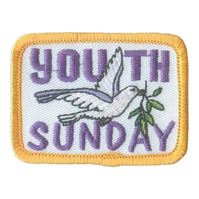 12 Pieces-Youth Sunday (Dove) Patch-Free shipping