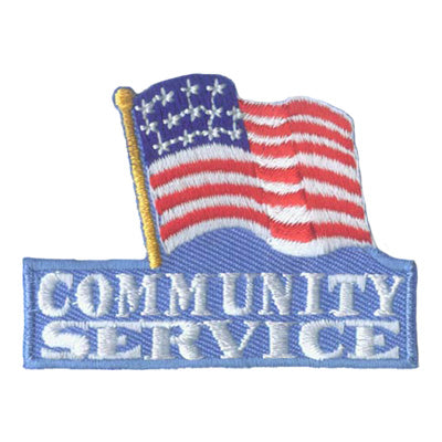 12 Pieces-Community Service Patch-Free shipping