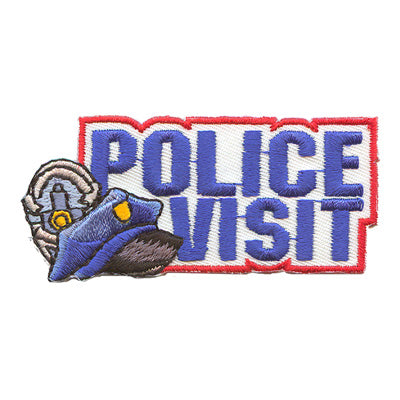 12 Pieces-Police Visit Patch-Free shipping