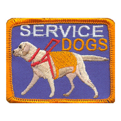 12 Pieces-Service Dogs Patch-Free shipping