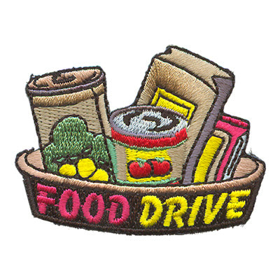 12 Pieces-Food Drive Patch-Free shipping