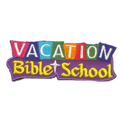 12 Pieces-Vacation Bible School Patch-Free shipping