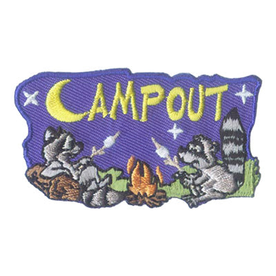 Camp Out (Two Raccoons) Patch