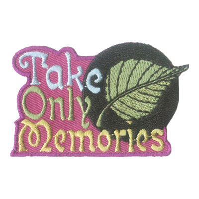 12 Pieces-Take Only Memories Patch-Free shipping