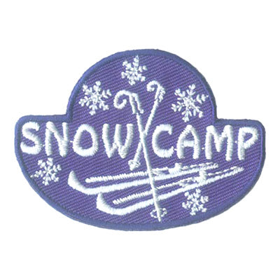 12 Pieces-Snow Camp (Skis) Patch-Free shipping