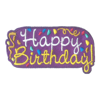 12 Pieces-Happy Birthday Patch-Free shipping