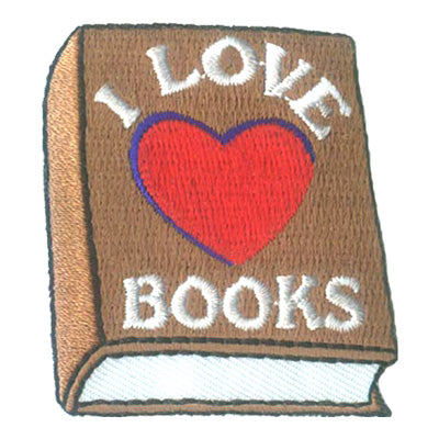 I Love Books (Heart) Patch