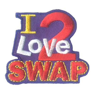 12 Pieces-I Love 2 Swap Patch-Free shipping