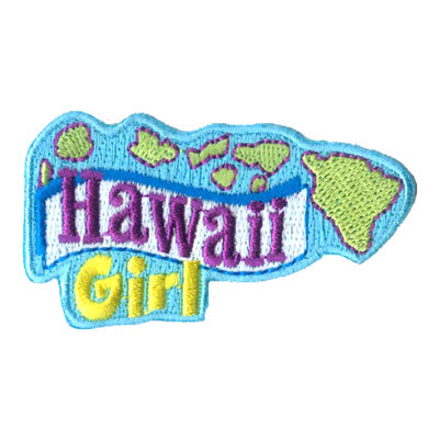 12 Pieces Scout fun patch - Hawaii Girl Patch