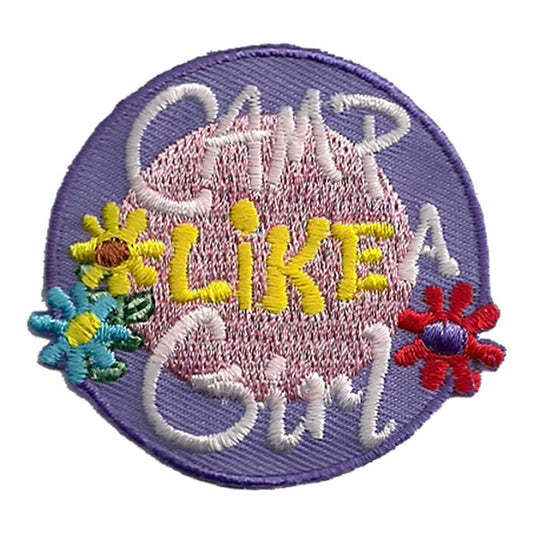 12 Pieces - Camp Like A Girl Patch - Free Shipping