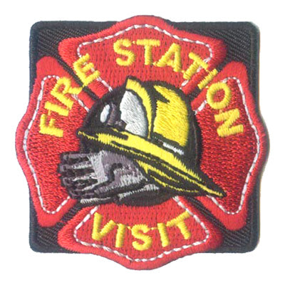 12 Pieces-Fire Station Visit Patch-Free shipping