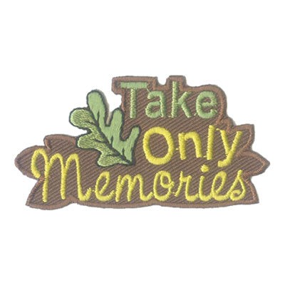 12 Pieces-Take Only Memories Patch-Free shipping