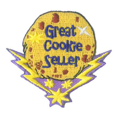 12 Pieces-Great Cookie Seller Patch-Free shipping