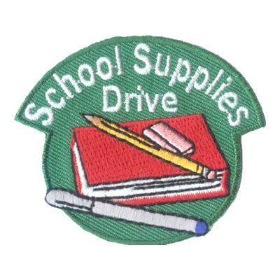 12 Pieces-School Supplies Drive Patch-Free shipping