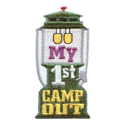 12 Pieces-My 1st Camp Out Patch-Free shipping