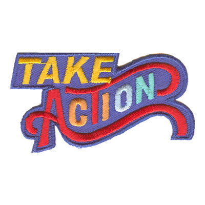 12 Pieces-Take Action Patch-Free shipping
