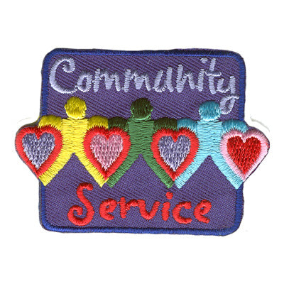 12 Pieces-Community Service Patch-Free shipping