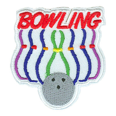 12 Pieces-Bowling (Pins) Patch-Free shipping