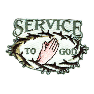 12 Pieces-Service To God Patch-Free shipping