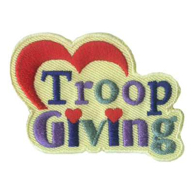 12 Pieces-Troop Giving Patch-Free shipping