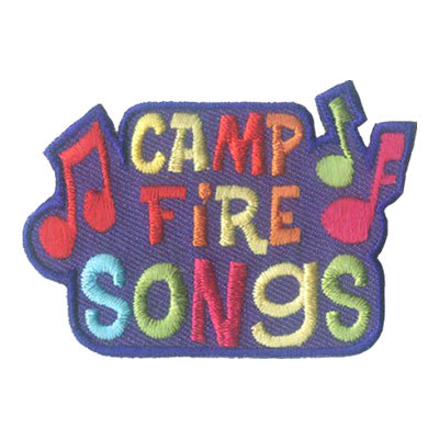 12 Pieces-Camp Fire Songs Patch-Free shipping