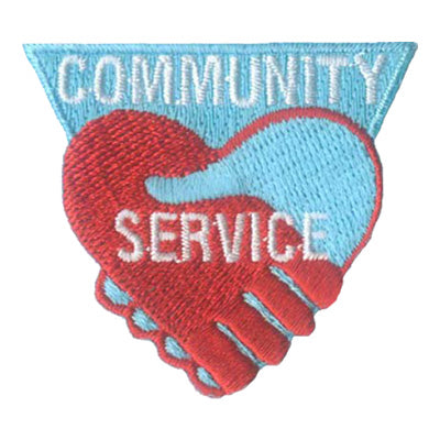 12 Pieces-Community Service Patch-Free shipping