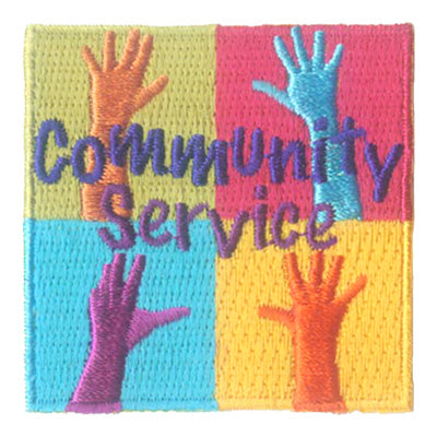 12 Pieces-Community Service Patch-Free shipping