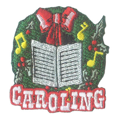 12 Pieces-Caroling (Wreath) Patch-Free shipping