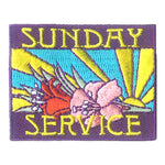 12 Pieces-Sunday Service Patch-Free shipping