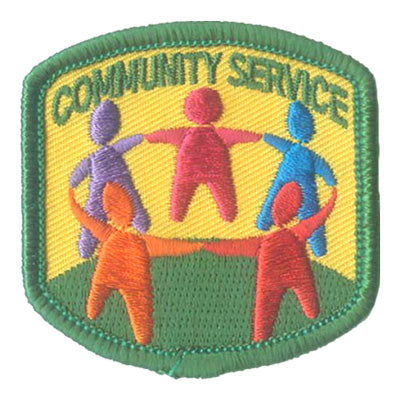 12 Pieces-Community Service Patch-Free shipping