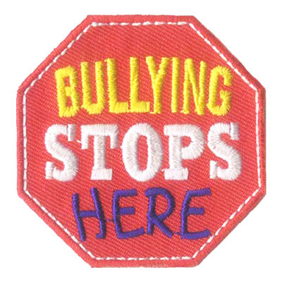12 Pieces-Bullying Stops Here Patch-Free shipping