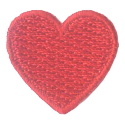 1 Inch Heart (Red) Patch