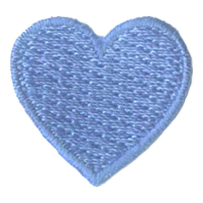 1 Inch Heart (Blue) Patch