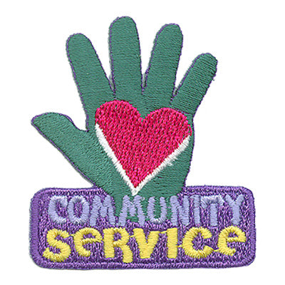 12 Pieces-Community Service Patch-Free shipping