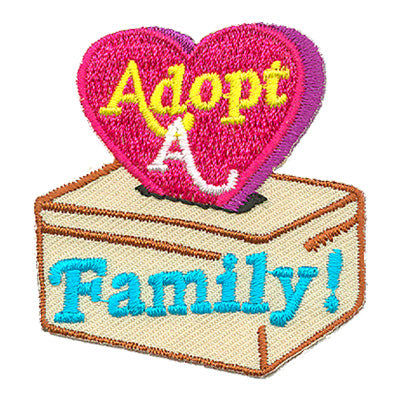 12 Pieces-Adopt A Family Patch-Free shipping