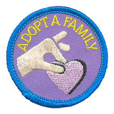 12 Pieces-Adopt A Family Patch-Free shipping