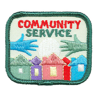 12 Pieces-Community Service Patch-Free shipping