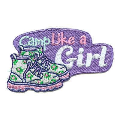 Copy of 12 Pieces - Camp Like A Girl Patch - Free shipping