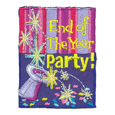 12 Pieces-End Of The Year Party Patch-Free shipping