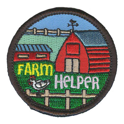 12 Pieces - Farm Helper Patch - Free Shipping